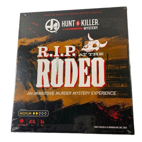 Hunt A Killer RIP At The Rodeo Mystery Game Solve Rodeo Murder Case New Sealed - Picture 1 of 3